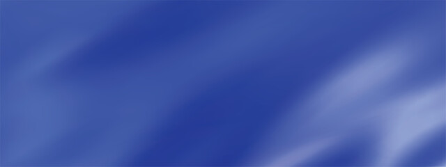 Abstract blue gradient background. Minimalistic subtle wavy silk texture. 3D vector illustration.