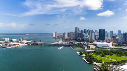 Downtown Miami Florida via Drone