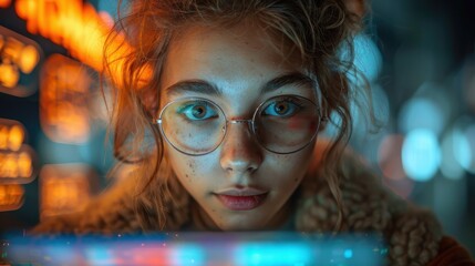 Students Using Educational Software on Tablets