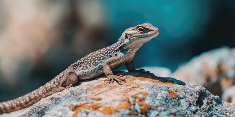 Lizard on Rock