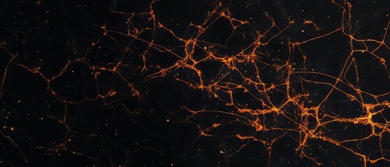 Overlay of screen burn marks pattern, on black background, Generative AI