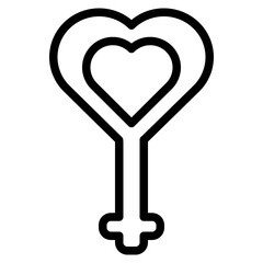 Heart Icon in Line Style