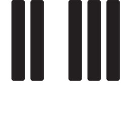 musical keyboard instrument. Isolated icon of music key board on transparent, png. musician equipments. Tool for music