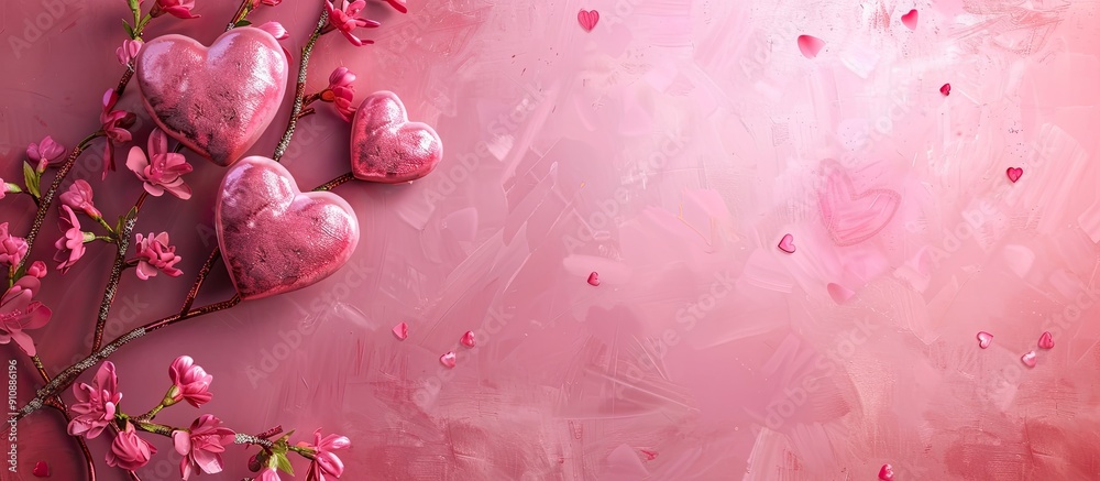 Poster Template with copy space image for Valentine s Day designs