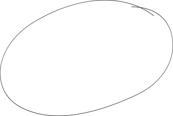 Circle frame hand drawn doodle scribble round circles for message note mark. Highlight oval marker border thin line