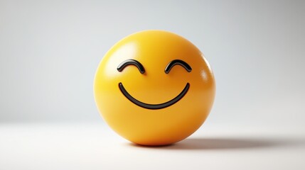 Emoji of Yellow glossy 3d emotions face with Joy, happy and fun,sad,laugh,sleep,in love,Yellow balls with faces with different moods, Emotion expression, Vector illustration.