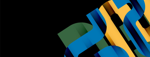 Lines, abstract letter style design background. Geometric vector Illustration For Wallpaper, Banner, Background, Card, Book Illustration, landing page