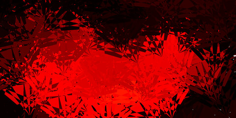 Light Orange vector backdrop with triangles, lines.