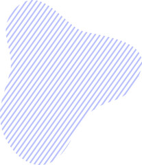 Modern abstract banner flat geometric liquid blob shapes on transparent, png. Polka dot and striped spots.