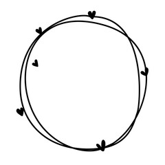 illustration floral frame plant natural elements decoration drawing art design icons