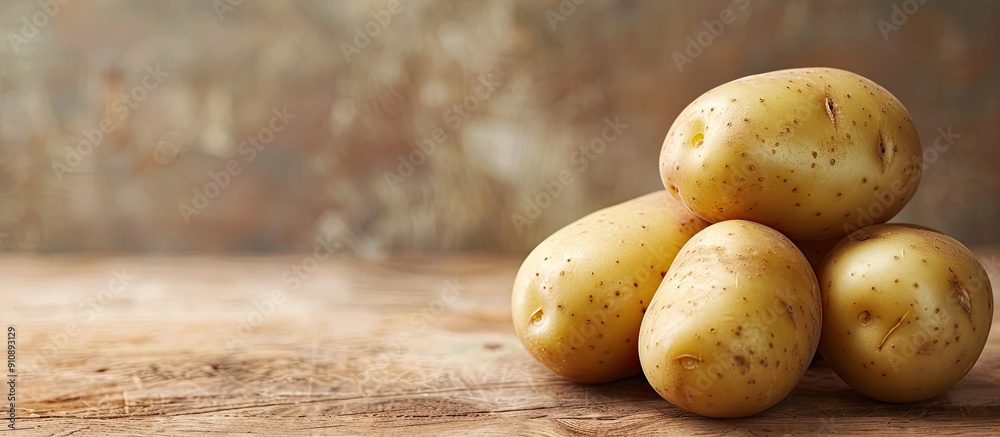 Poster potato with copy space image