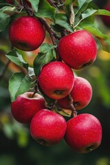 Obraz premium Red Apples on Tree