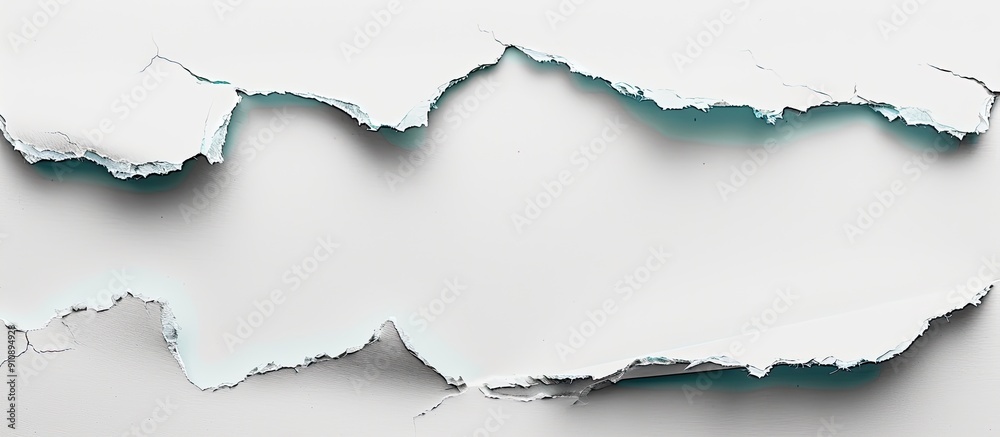 Fototapete background with torn hole in paper creating copy space image