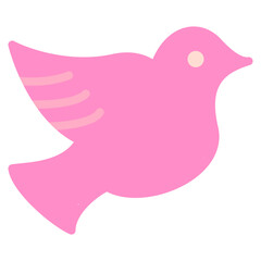 Dove Icon in Flat Style