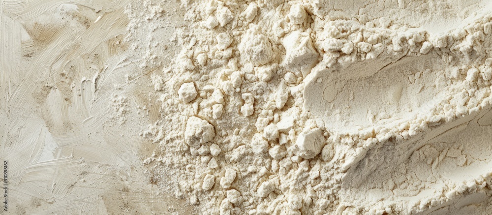Poster texture of wheat flour powder with a clear copy space image