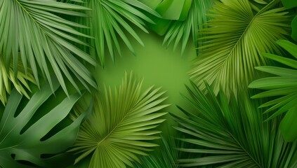 Abstract background that evokes tropical vibes.