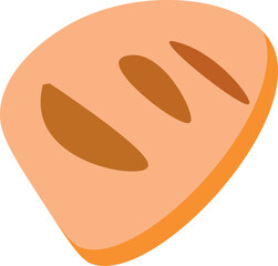 cute bread illustration simple
