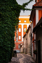 Early summer vacation in Riga, Latvia. Beautiful architecture