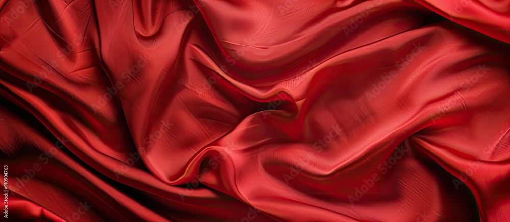 Leinwandbilder vibrant red silk backdrop with space for image insertion. creative banner. copyspace image
