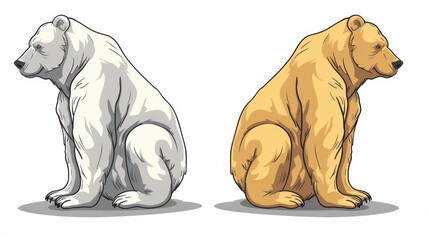 A cute, colorful bear sits happily against a clean white backdrop, showcasing its playful and friendly demeanor in vibrant hues.