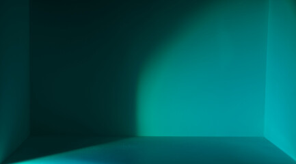 Obraz premium Color and light and shadow in the empty space and there is a spatial dimension.