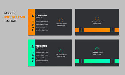 creative simple business visiting card layout a ready to print design template