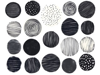 Set of circle watercolor hand painted background. ideal for dynamic and eye-catching design projects.