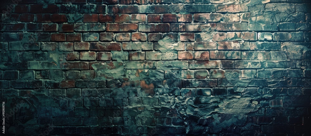 Aufkleber vintage brick wall creating an abstract textured background with copy space image
