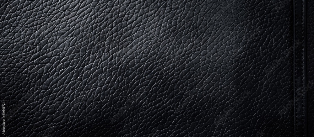 Aufkleber patterned black leather with a textured surface perfect for a versatile copy space image