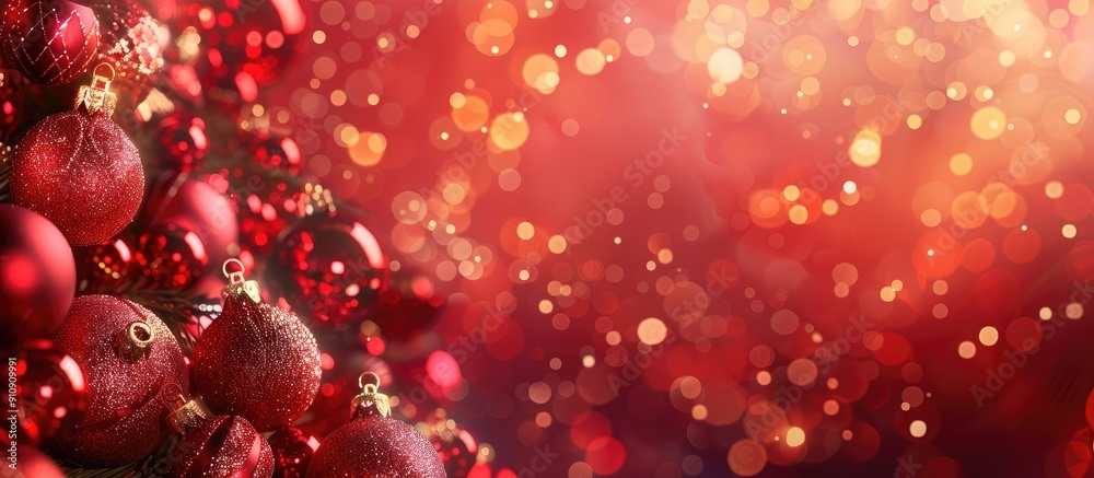 Leinwandbilder festive background for christmas and new year s with an area for additional image or text