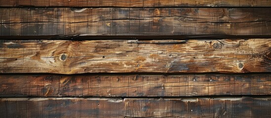 Textured wooden plank wall providing writing space suitable for displaying a copy space image