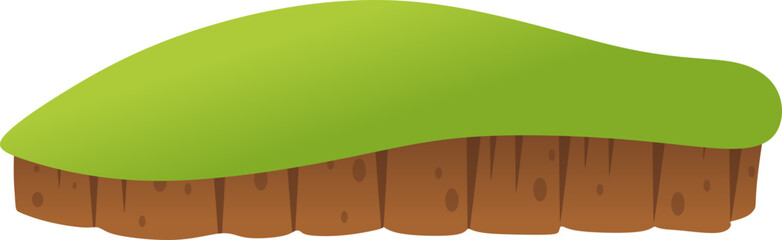 Grass on Mound Illustration