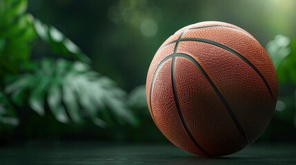 Obraz premium An Image Of A Basketball Against A Dark Background, Creating A Dramatic Effect, Wallpaper Pictures, Background Hd