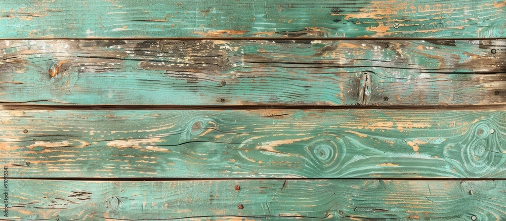Aufkleber a rustic green mint wood setting with copy space image