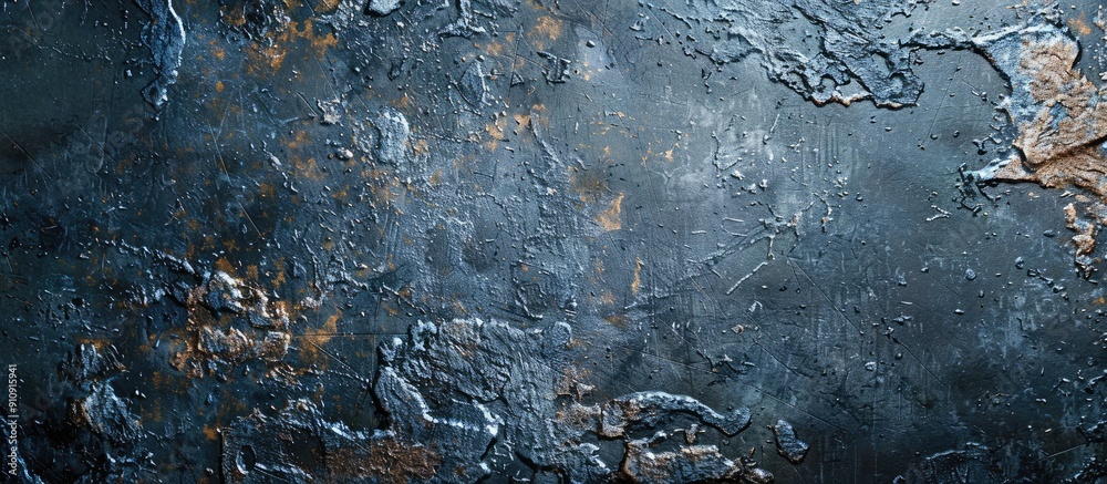Poster Texture of metallic surface suitable for text overlay with copy space image