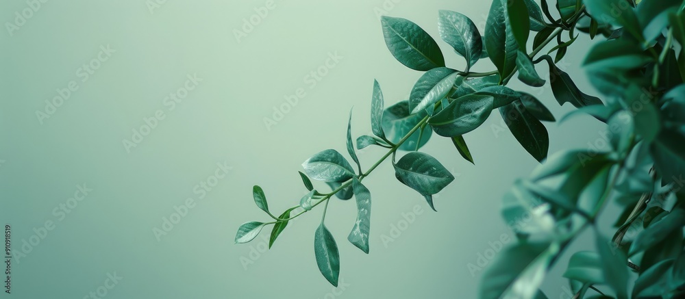 Aufkleber background with copy space image featuring plants