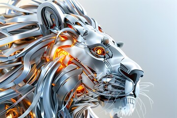 Cyber Lion Head.