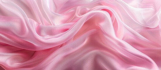 Obraz premium Pink fabric texture background with copy space image