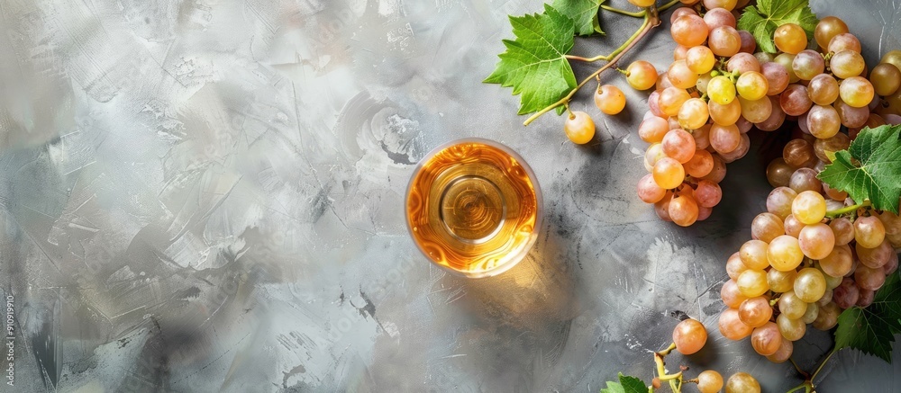 Poster fresh grape fruit wine featuring a copy space image