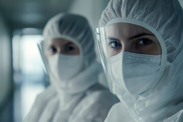 Protective Gear Workers Standing Together