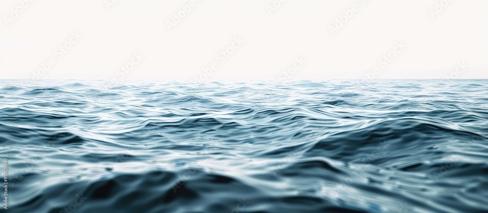 Poster White background featuring a serene sea perfect for a copy space image