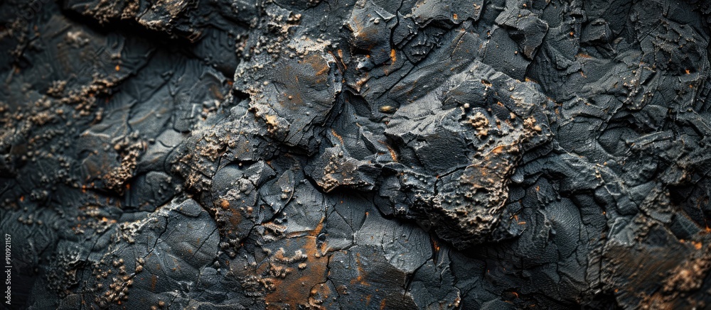 Leinwandbilder macro photograph of a chilly rough rock surface with ample copy space image