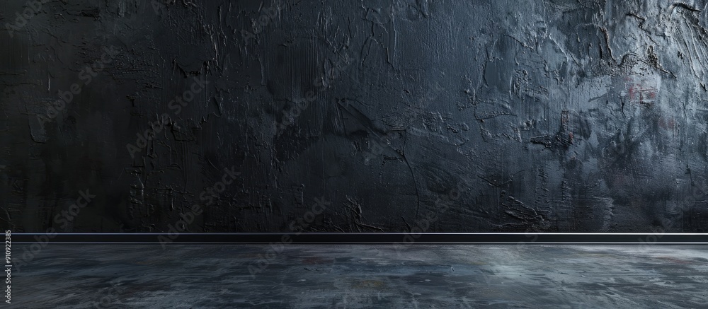Aufkleber A wall displaying a black painted canvas with a textured surface ideal for a copy space image