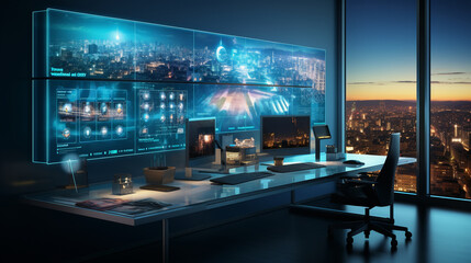 Obraz premium A Mesmerizing Virtual Background for Video Conferencing