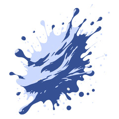 Fototapeta premium Colorful watercolor splashes clip art vector