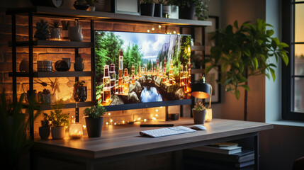 A Mesmerizing Virtual Background for Video Conferencing