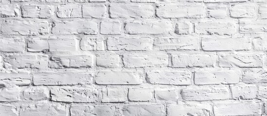 High resolution white brick wall background texture photo with copy space image for a light bricks backdrop