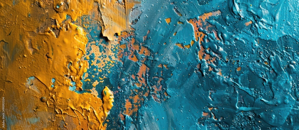 Leinwandbilder macro photograph of artistic paint texture with copy space image