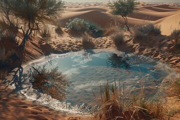 ai generative spring in the desert