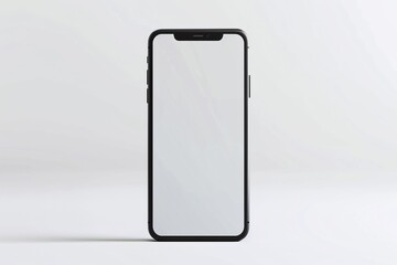ai generative mobile phone blank screen white background